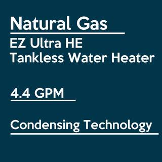 EZ Tankless Ultra HE on Demand 4.4 GPM 70000 BTU Natural Gas Condensing Tankless Water Heater EZULTNG