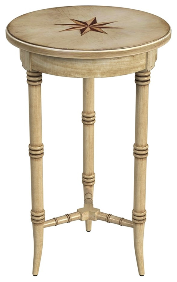 Home Square Rubberwood Accent Table in Antique Beige   Set of 2   Transitional   Side Tables And End Tables   by Homesquare  Houzz