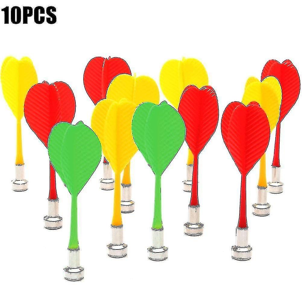 10 Pcs Replacement Magnetic Darts Plastic Wing Dart For Magnet Dartboard Target Game Toys