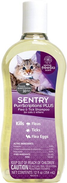 Sentry PurrScriptions Flea and Tick Shampoo for Cats