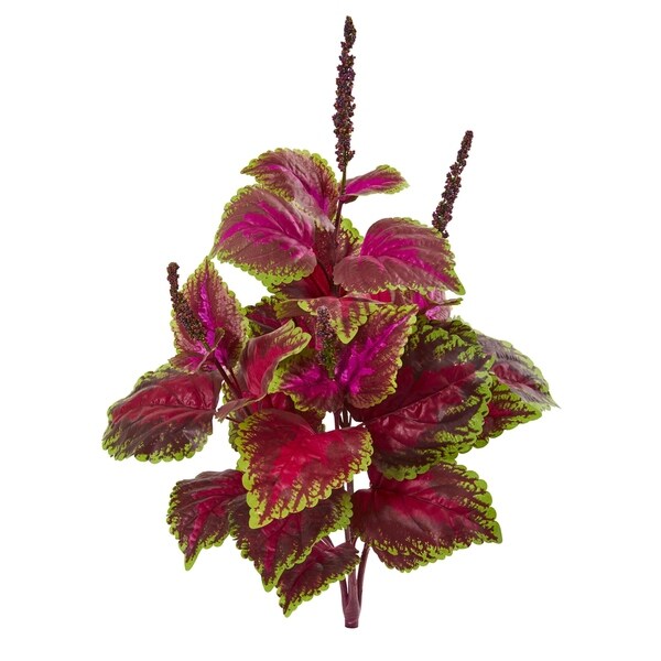 23 Coleus Bush Artificial Plant (Set of 6)