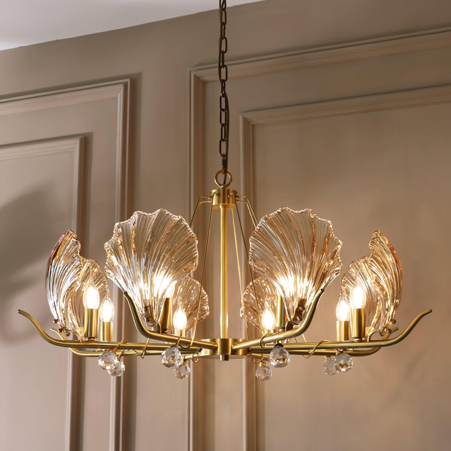 Shell Crystal Chandelier