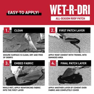 Gardner 115.2 oz. Wet-R-Dri All-Season Roof Patch 0371-GA