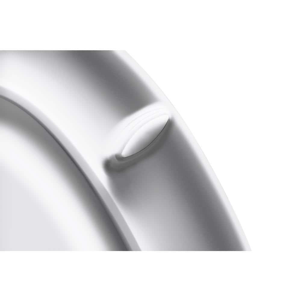 KOHLER Highline QuietClose Elongated Closed Front Toilet Seat in White