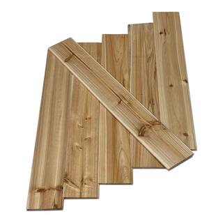 Swaner Hardwood 14 in. x 4 in. x 8 ft. Knotty Cedar Tongue and Groove Board (6-Pack) OL14X4X96KC