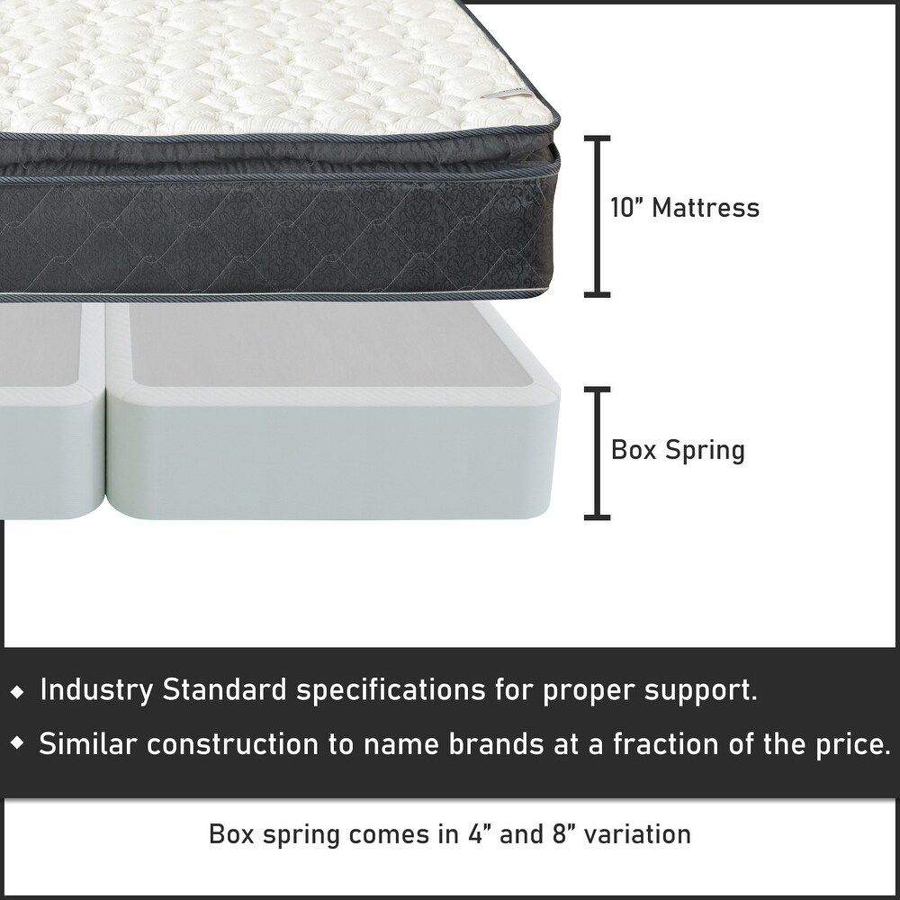 Onetan  10 Inch Medium Pillow Top Memory Foam Pocket Coil rolled Mattress with 4\