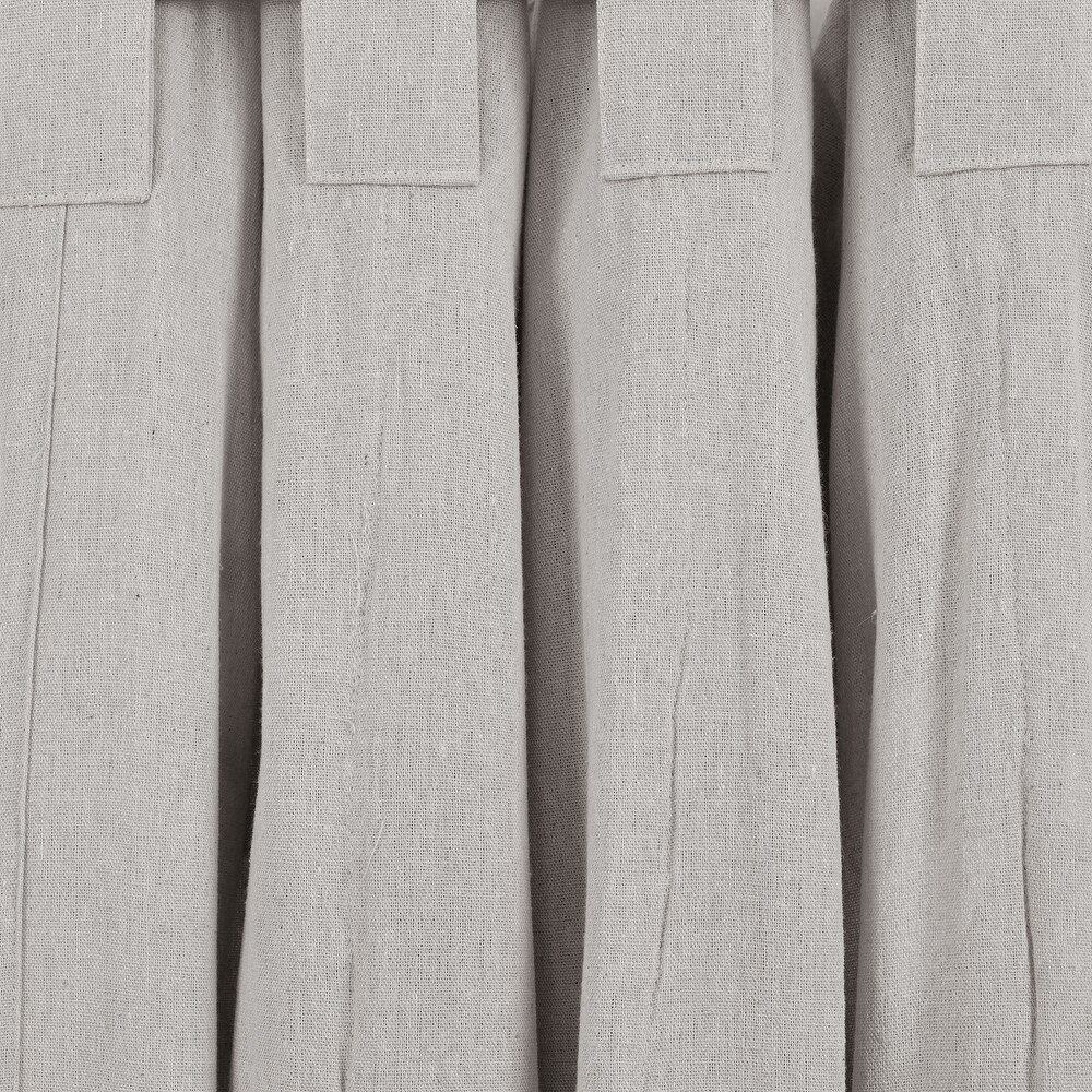 Lush Decor Ruched Waterfall Linen Window Curtain Single Panel   84\