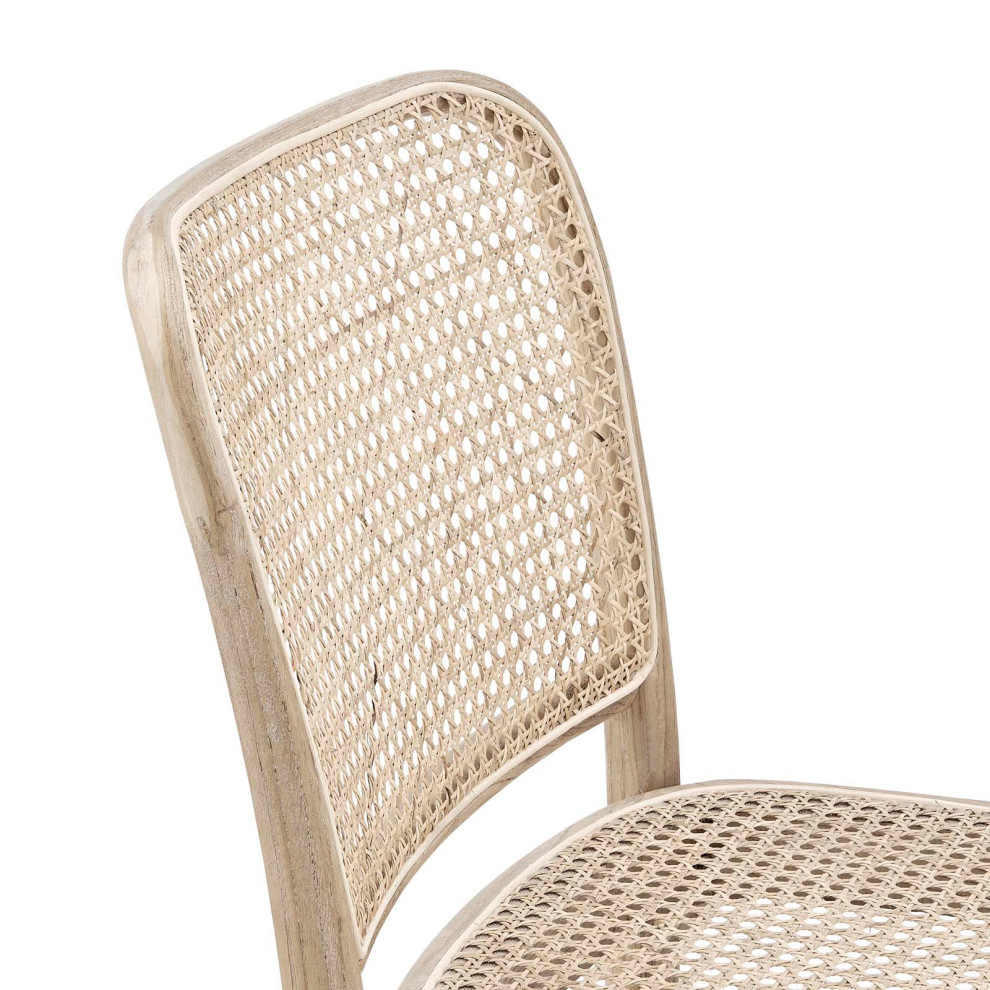 Winona Wood Dining Side Chair Set of 2  Gray   Tropical   Dining Chairs   by First of a Kind USA Inc  Houzz
