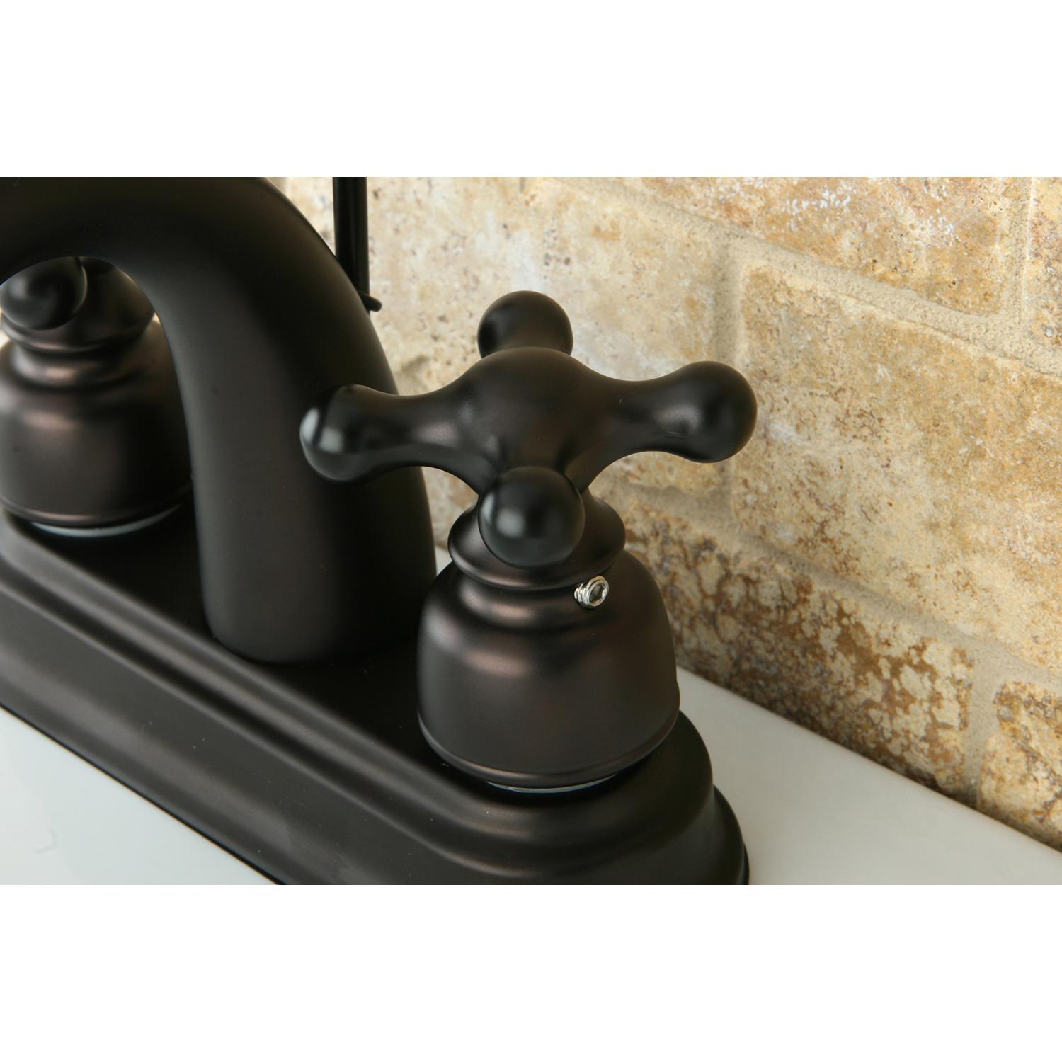 Kingston Brass KB5615AX 4-Inch Centerset Lavatory Faucet， Oil Rubbed Bronze