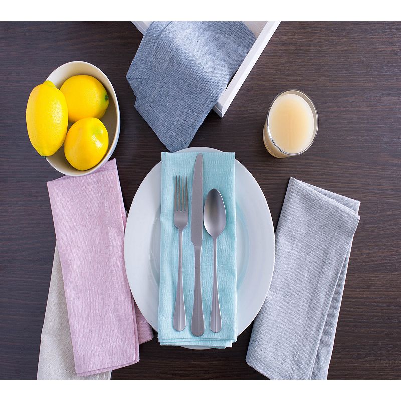 Blue Chambray Rectangular Tablecloth 60 x 104