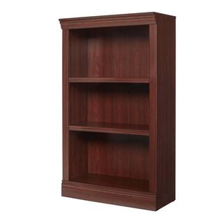 StyleWell 43 in. Dark Brown Wood 3-Shelf Classic Bookcase with Adjustable Shelves HS202006-38DB