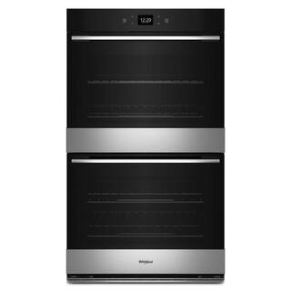 Whirlpool 30 in. Double Electric Wall Oven with Convection Self-Cleaning in Fingerprint Resistant Stainless Steel WOED5930LZ