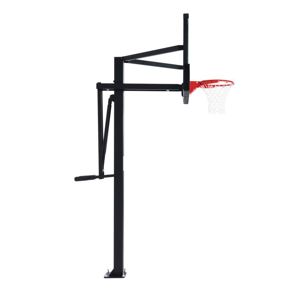 Lifetime 60 in. Tempered Glass Mammoth Bolt Down Basketball Hoop 90916