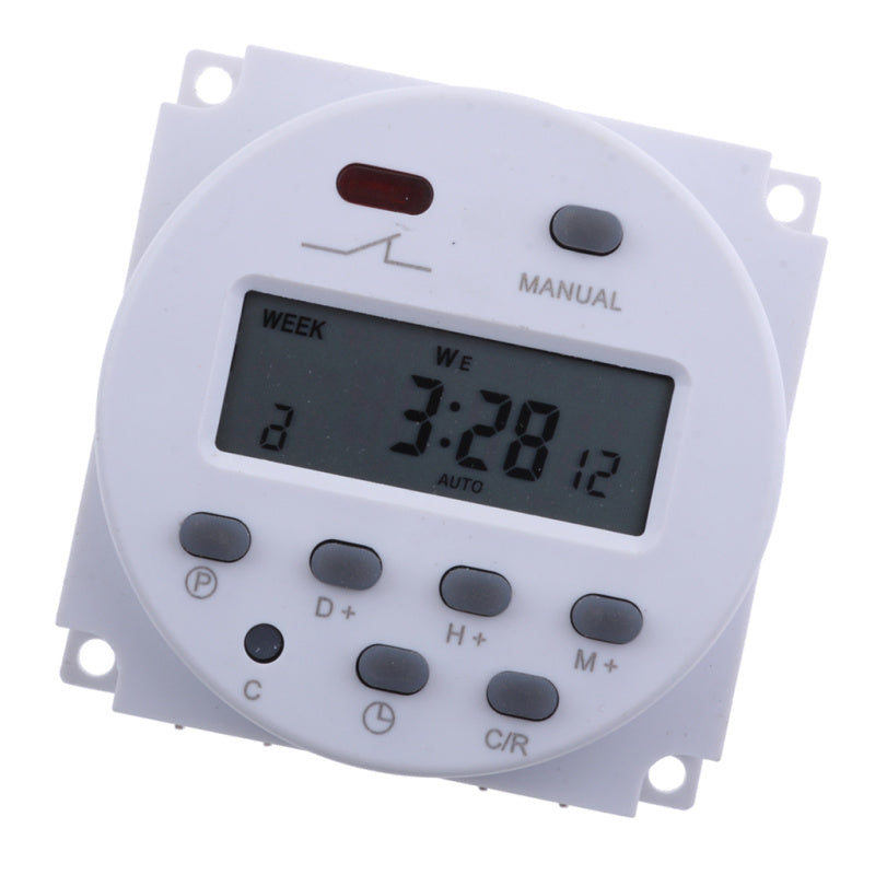 DC 12V Digital LCD Programmable Timer Relay Time Of Weekly Electronic