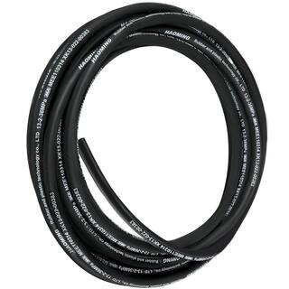 VEVOR Hydraulic Hose 50 ft. Rubber Gasoline Oil Transfer Hose 12 in. with 2 High-Tensile Steel Wire Braid 5000 PSI Max 00PSIX5NJR2YV2MH3V0