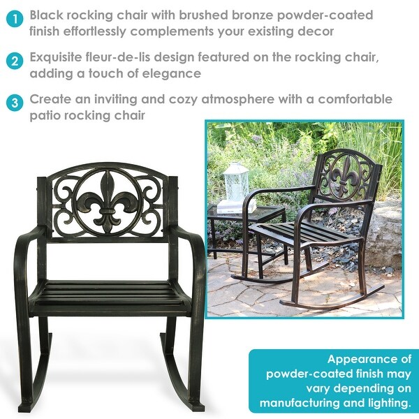 Sunnydaze Patio Rocking Chair