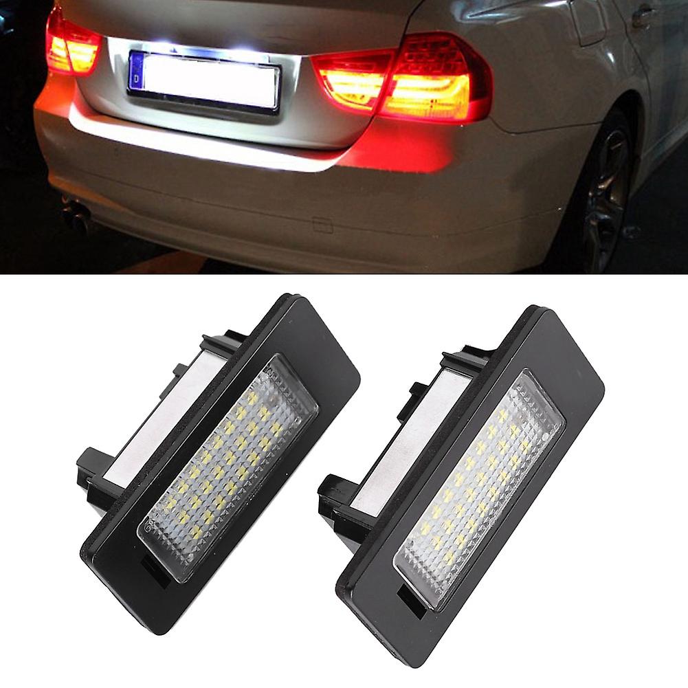 1 Pair Car License Plate Light Led License Lamp Fit For E82/e88/e90/e92/e93/e39 00-12