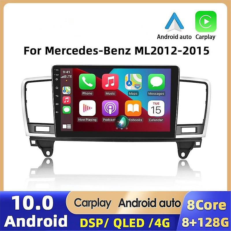 2Din Audio Radio For Mercedes-Benz ML 2012-2015 Car Multimedia Player GPS WIFI Carplay Android Auto