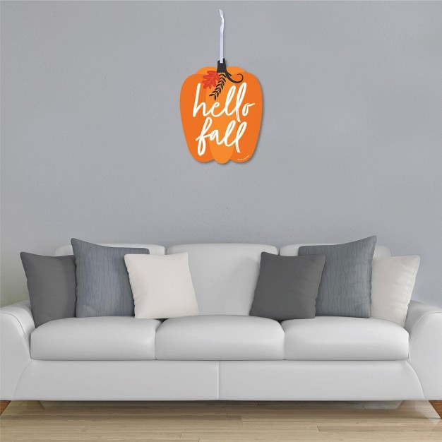 Big Dot Of Happiness Fall Pumpkin Hanging Porch Halloween Or Thanksgiving Party Outdoor Decorations Front Door Decor 1 Piece Sign