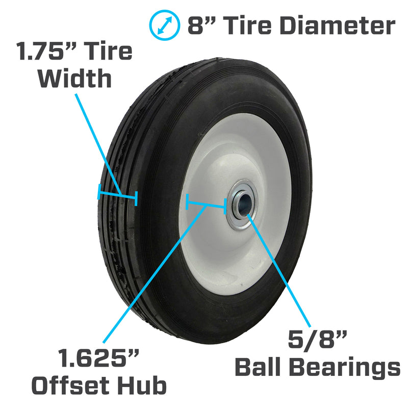 WHEEL SEMIPN8X1.625OFFST