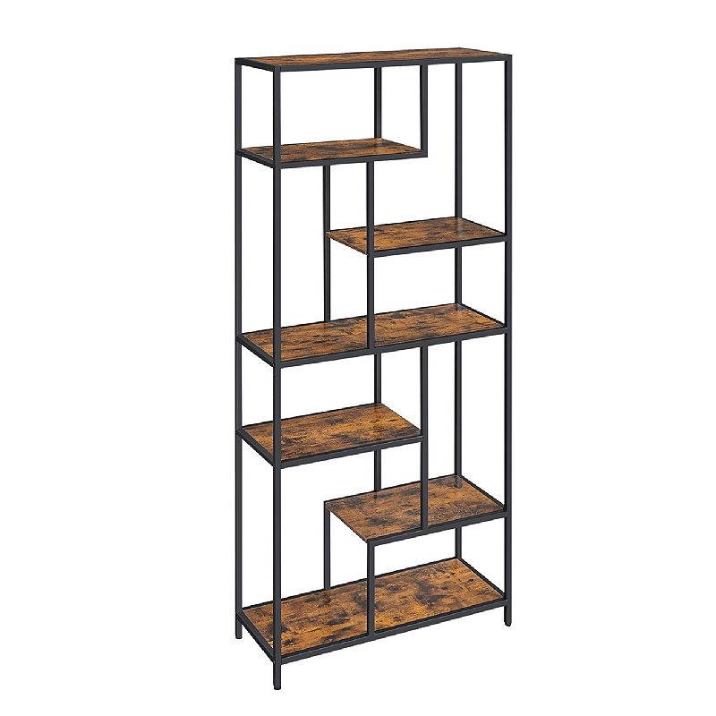 6-tier Bookshelf， Display Shelf， Bookcase For Office