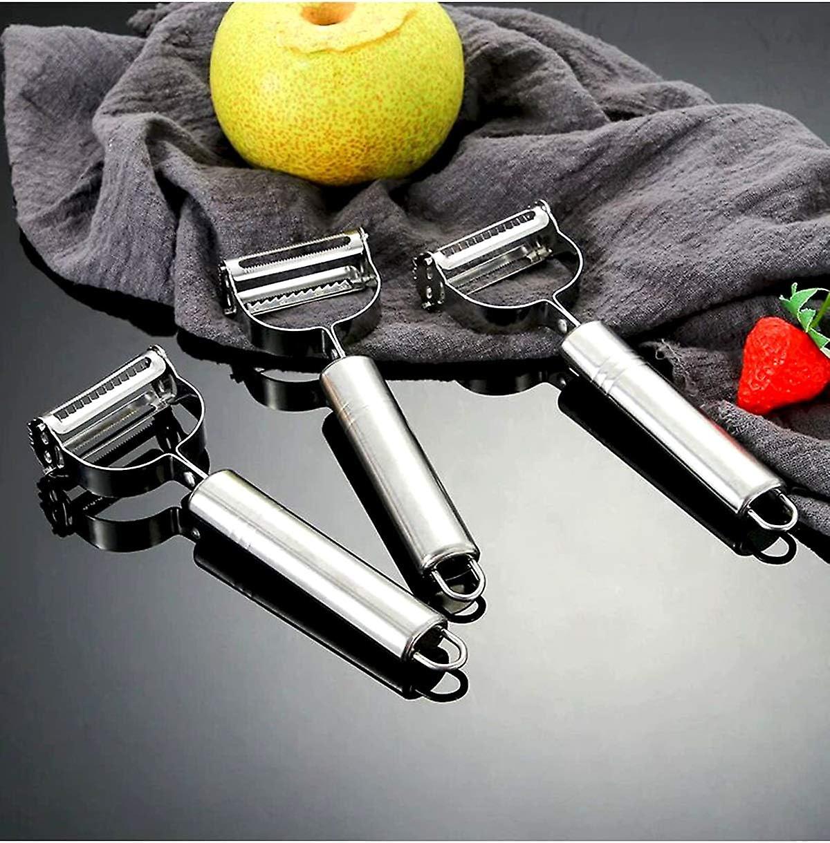 Vegetable Peelers For Kitchen Y-shaped And I-shaped Peeler For Potato， Carrot， Apple， Veggie， Fruit， With Ergonomic Safety And Control Handle