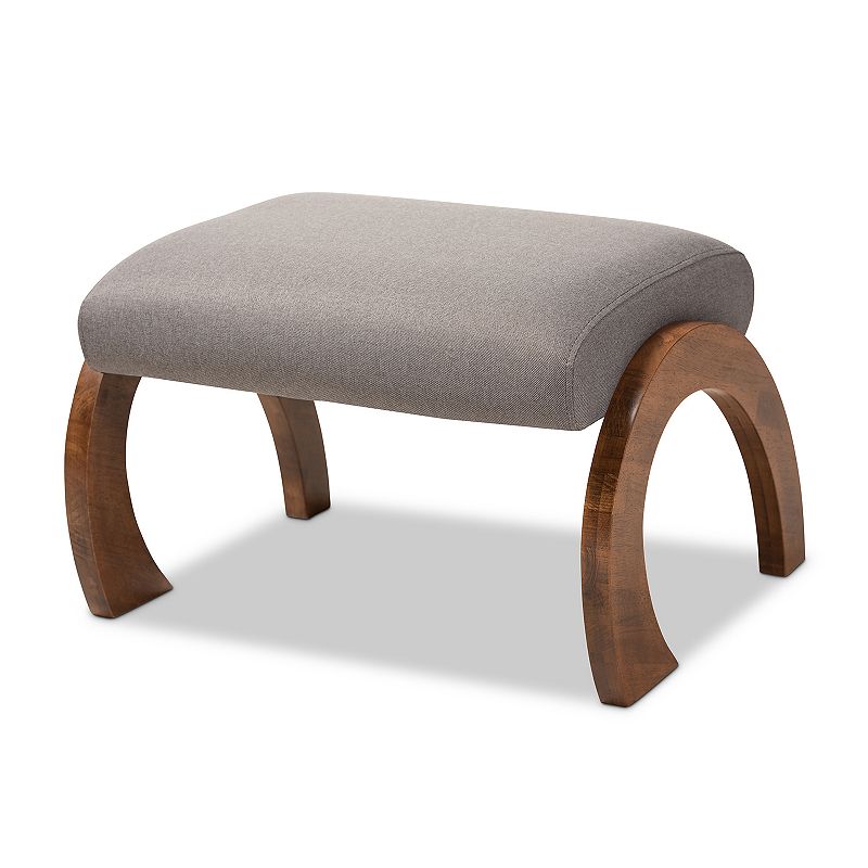 Baxton Studio Sandrine Footstool Ottoman