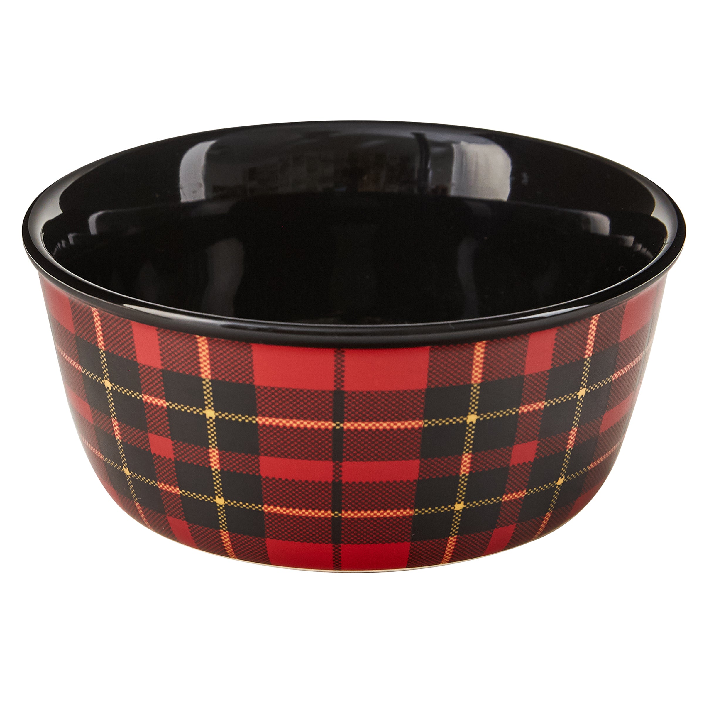 Park Designs Sportsman Plaid Cereal Bowl Set - Red