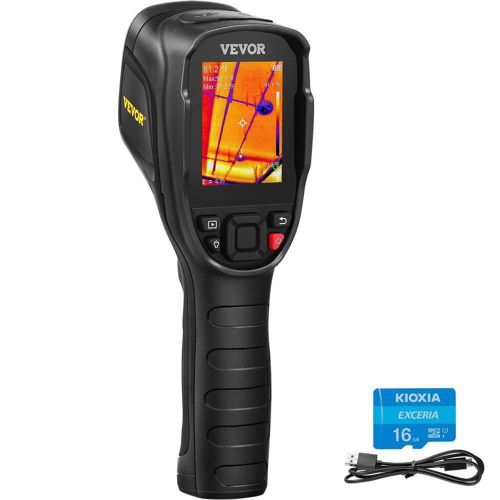 VEVOR Thermal Imaging Camera 240x180 IR Resolution 43200 Pixel Infrared Camera with 16G SD Card LED Light Minus 4F to 662F FYHWRXYWWWIFINPTKV0