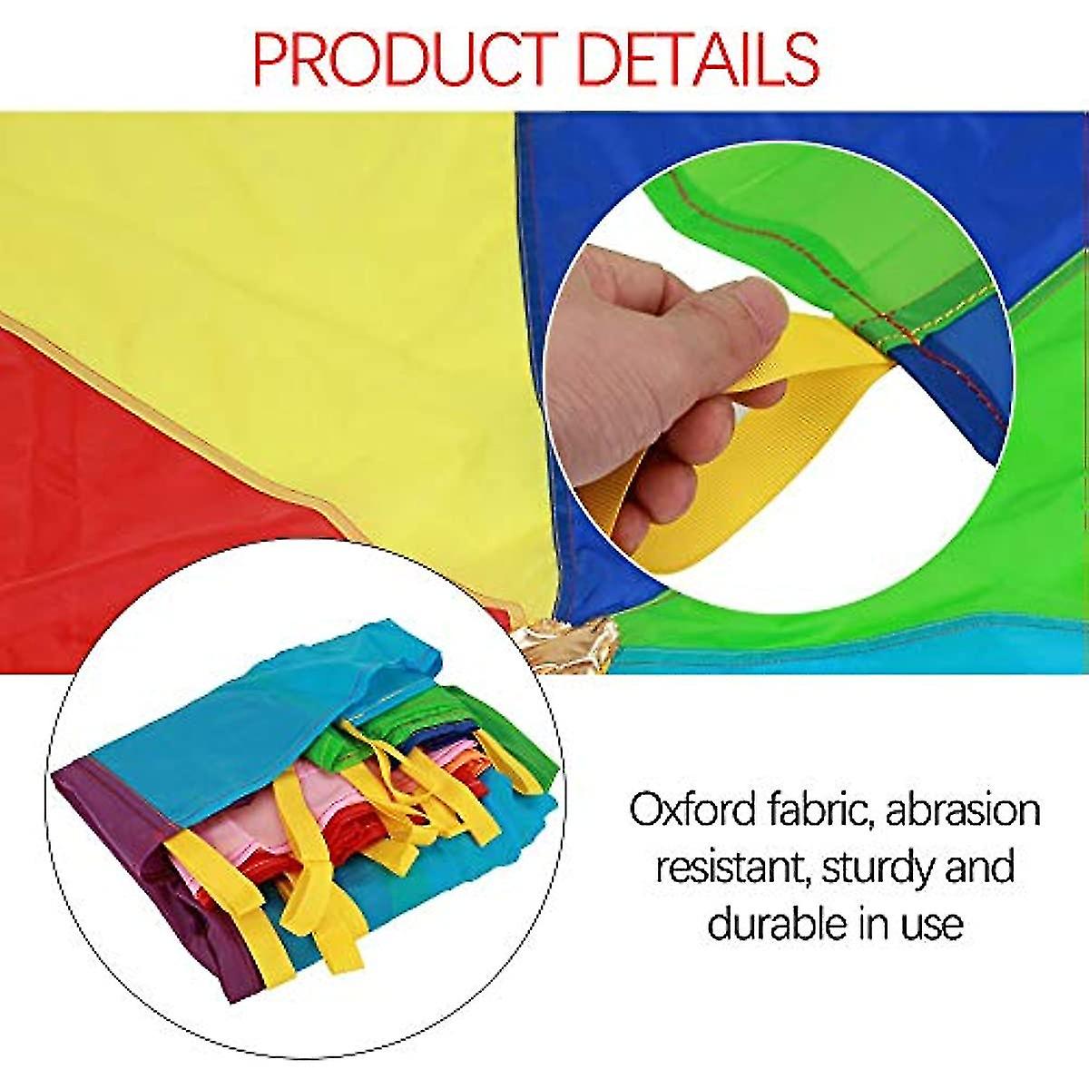 Kids Play Parachute  Rainbow Parachute  Parachute Game For Kids  Kids Parachute  Parachute Game Play Tents Game Picnic Blanket Mat Outdoor With Handle