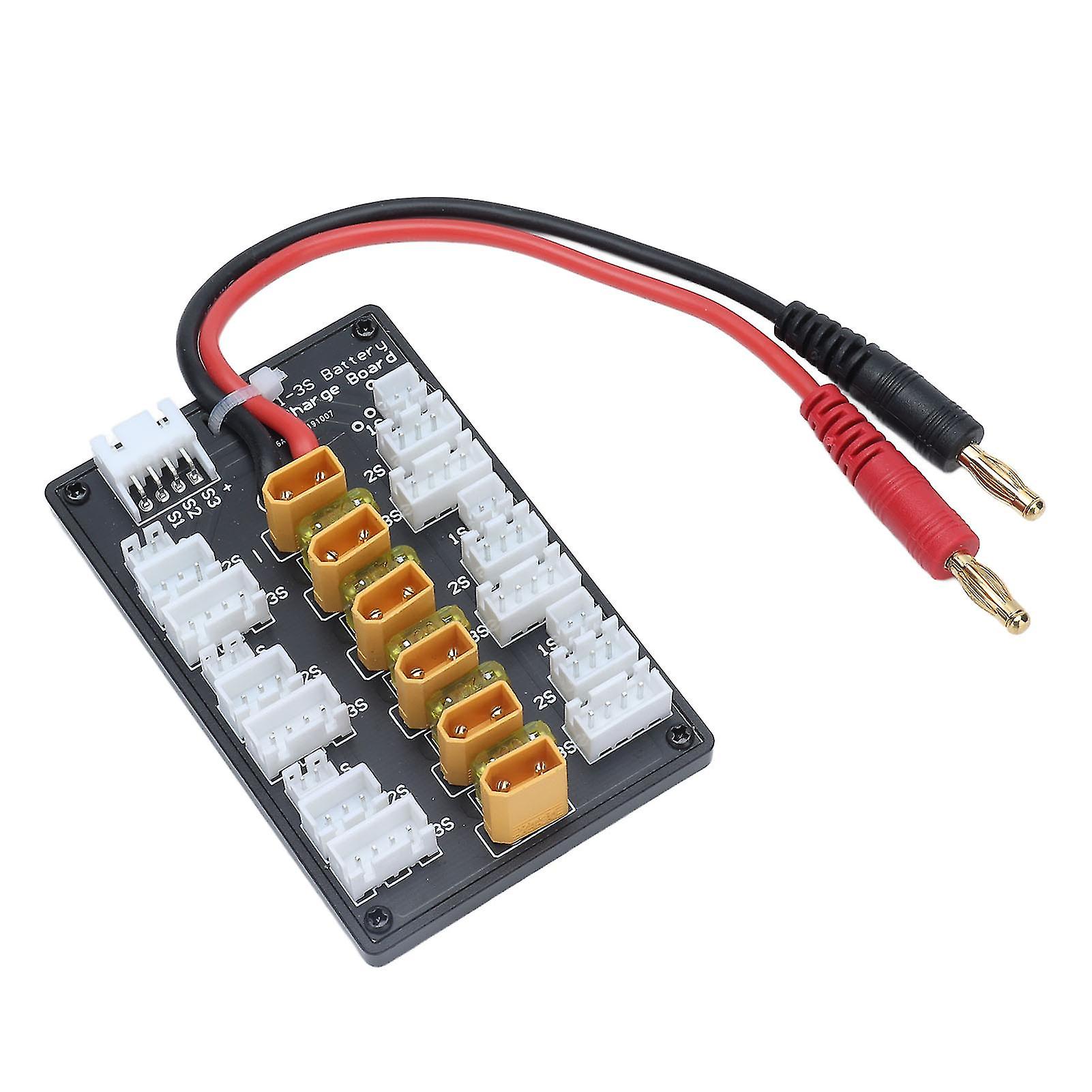 Parallel Charging Board XT30 Plug 20A Short Lipo Battery Charger with Connection Cable for RC Toy Upgrade Part