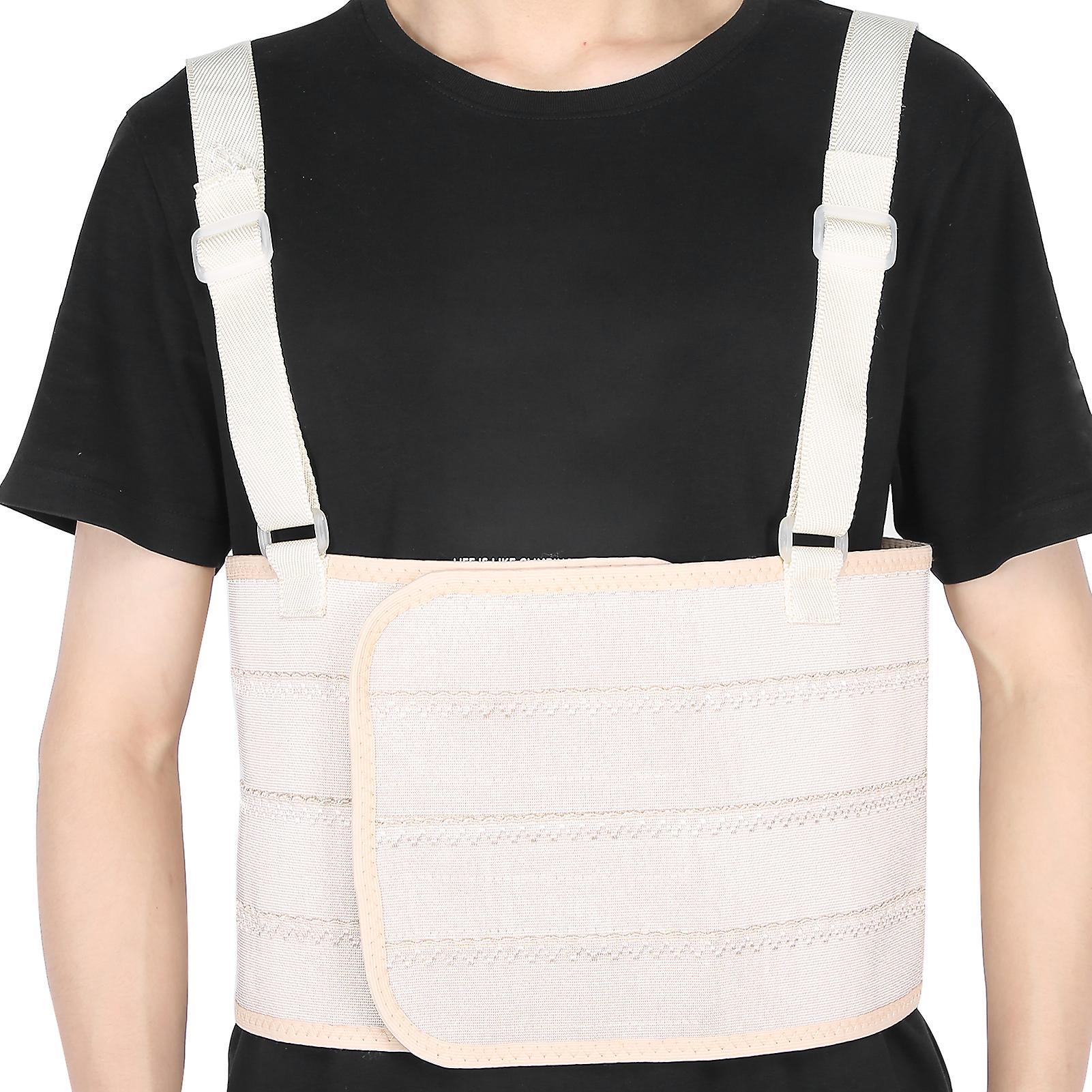 Rib Fracture Strap Adjustable Chest Support Brace Breathable Lumbar Protector Beltxl