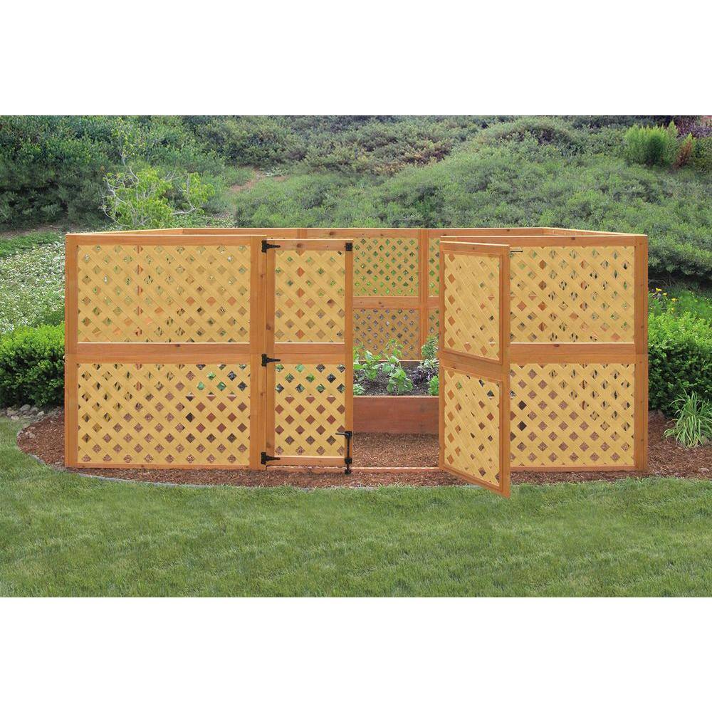 Veranda 4 ft. x 8 ft. Cedar Garden Vinyl Lattice 70701