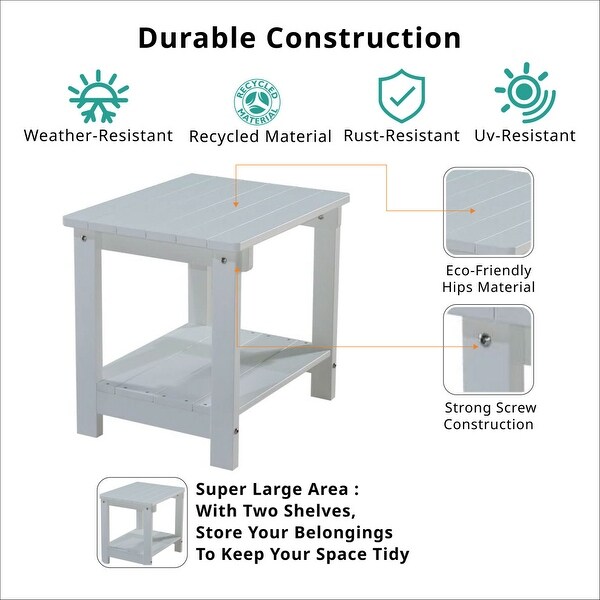 Panama Plastic Wood End Table