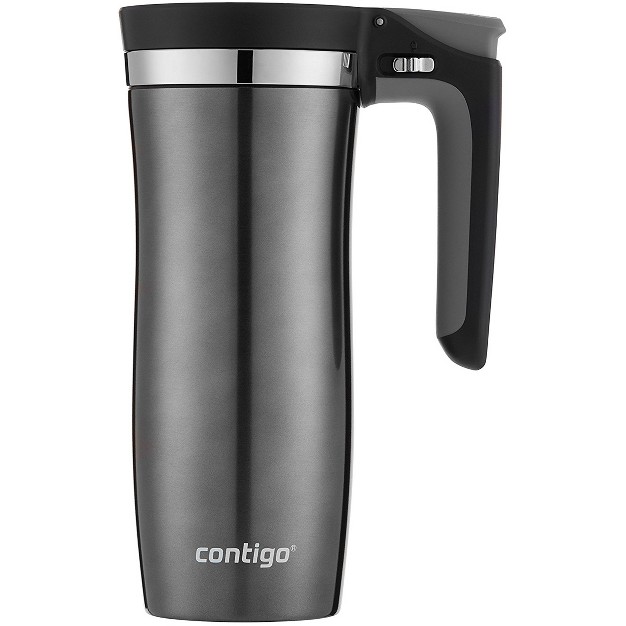 Contigo 16 Oz Autoseal Vacuum insulated Stainless Steel Handled Travel Mug