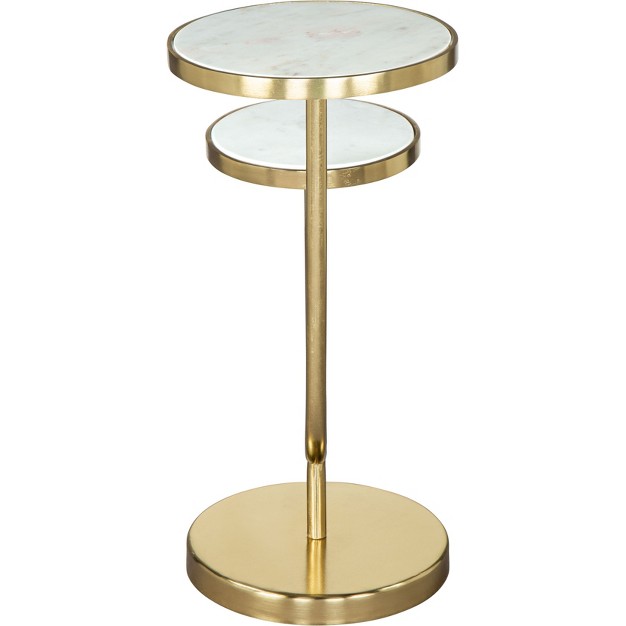 Elena Side Table Marble White Zm Home