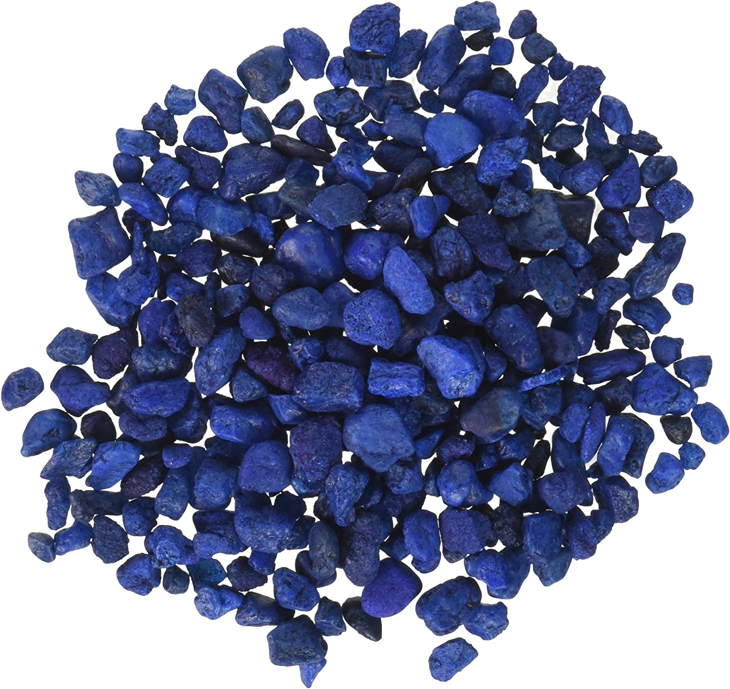 Pure Water Pebbles Aquarium Gravel， 2-Pound， Marine Blue