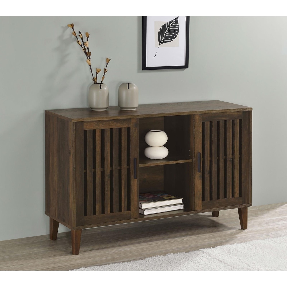 Coaster Furniture Torin 2 Door Engineered Wood Accent Cabinet Dark Pine