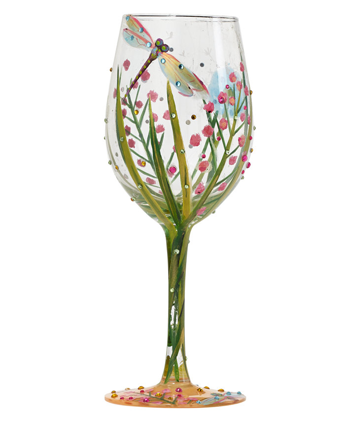 Enesco Lolita Dragonfly Wine Glass