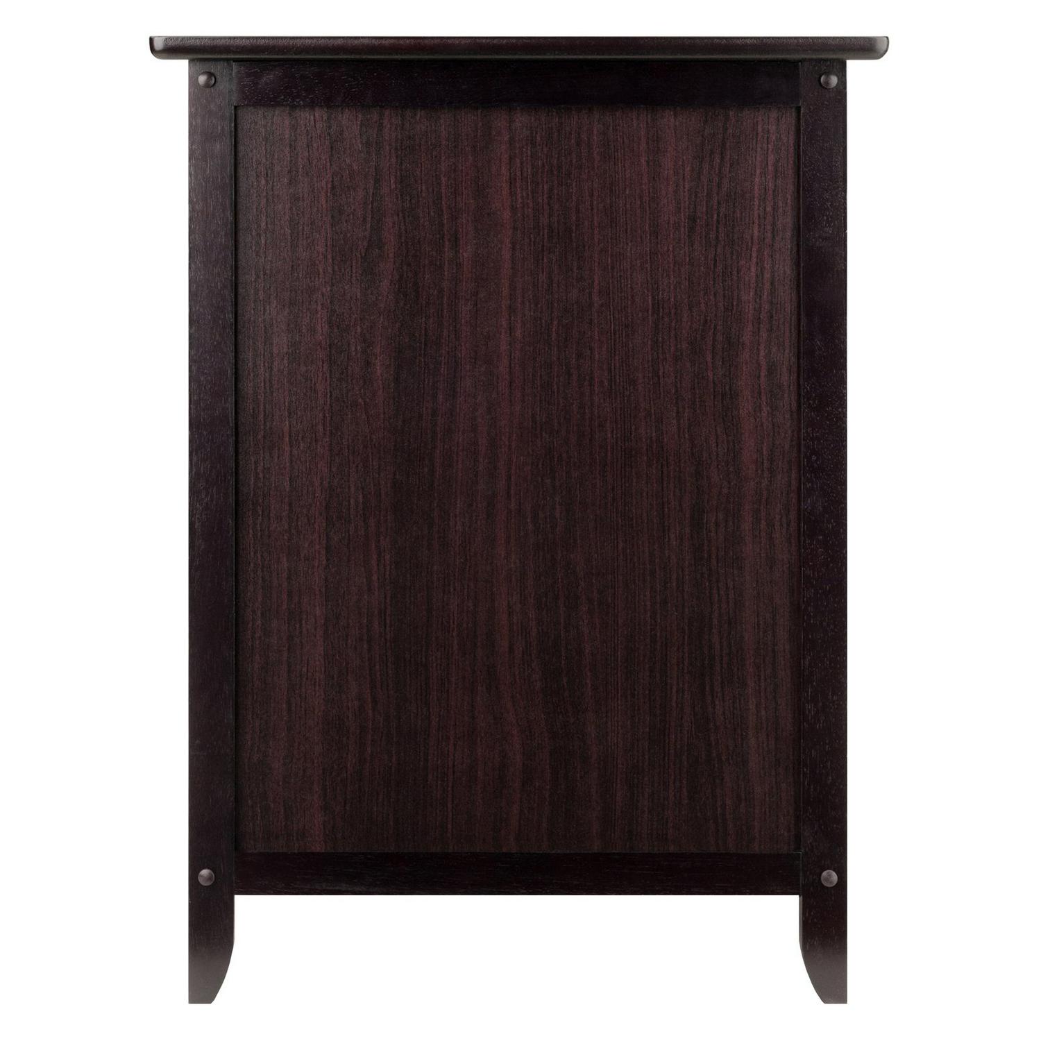 Winsome Wood Eugene Accent Table， Nightstand， Espresso Finish