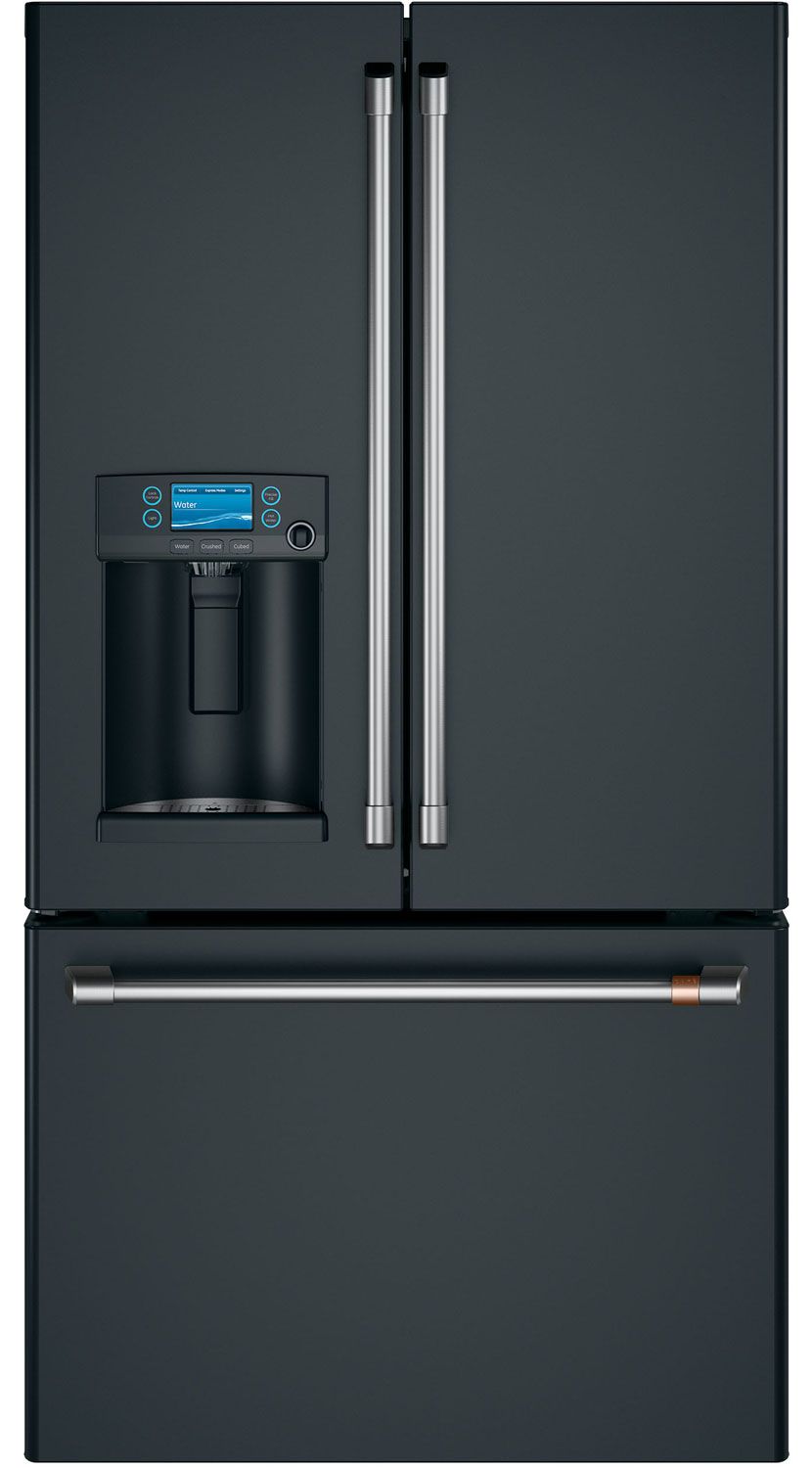 Cafe ADA 22.2 Cu. Ft. Matte Black Smart Counter-Depth French Door Refrigerator With Hot Water Dispenser