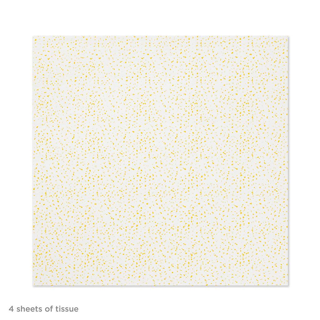 Hallmark  Gold Foil Flecks on White Tissue Paper, 4 sheets