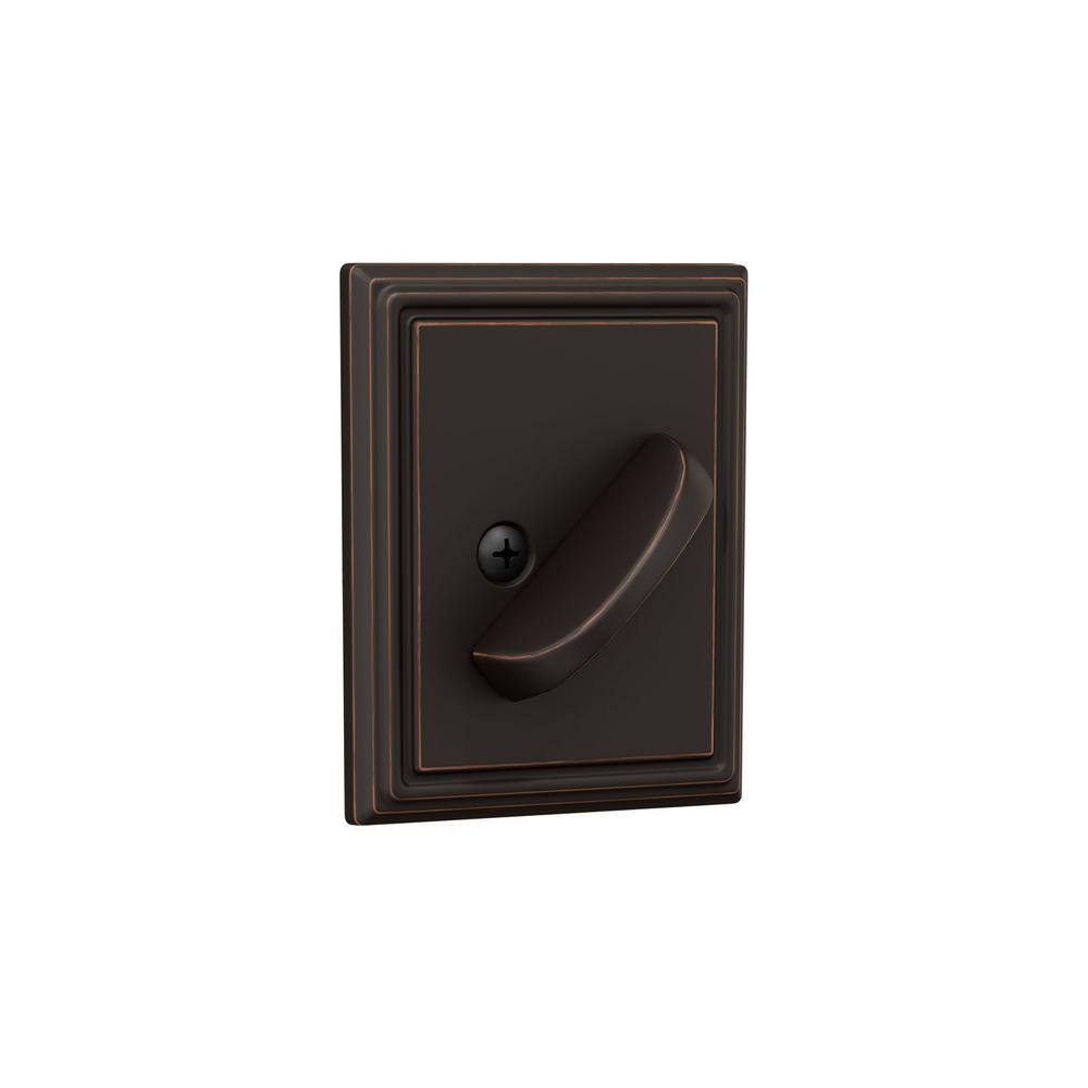 Schlage B60 Series Addison Aged Bronze Single Cylinder Deadbolt Certified Highest for Security and Durability B60 N ADD 716