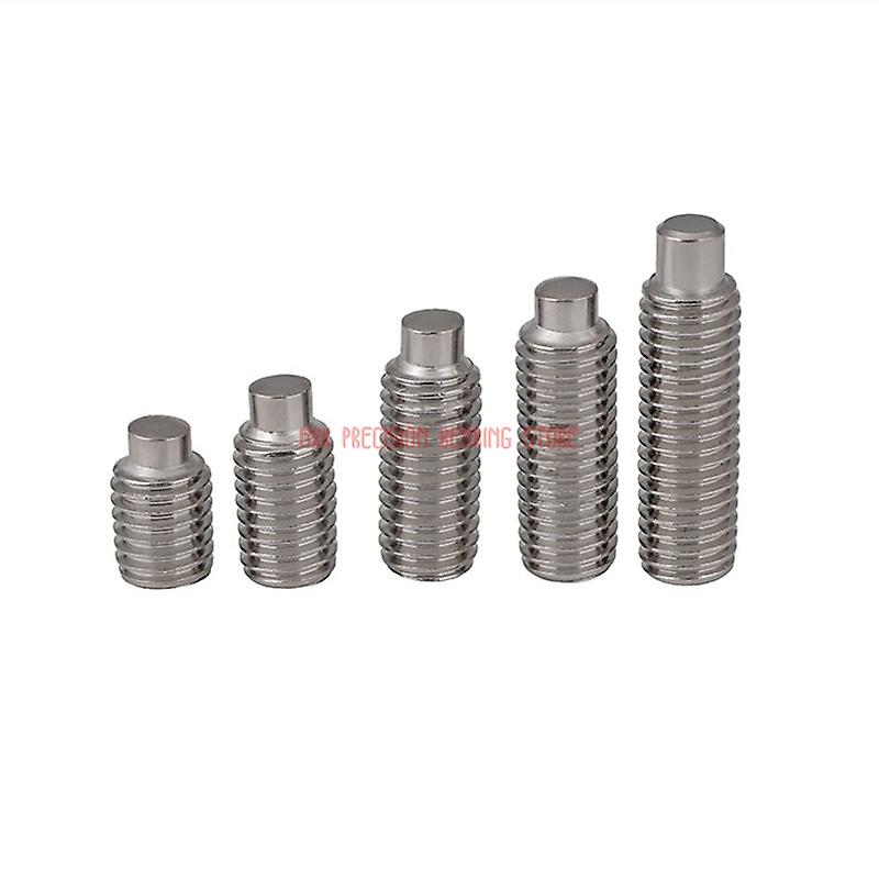 Bearing M6*10 304 Stainless 50pcs Din915 Srandard Convex Headless Socket Plug Set Screw Inner Hex Hexagon Hexagonal Head