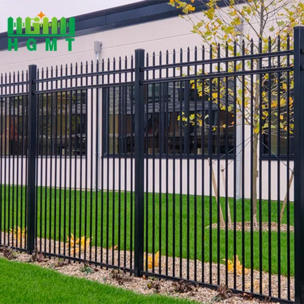 Factory Supply Powder coated Tubular Fence Steel Tubular Fence Panels Gates for Sale