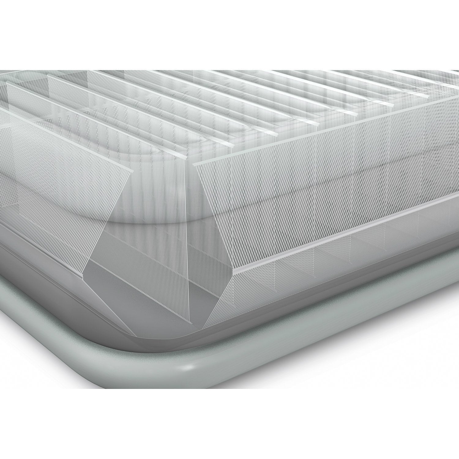 Intex Comfort Plush Elevated Dura-Beam Airbed with Built-in Electric Pump， Bed Height 22， Queen