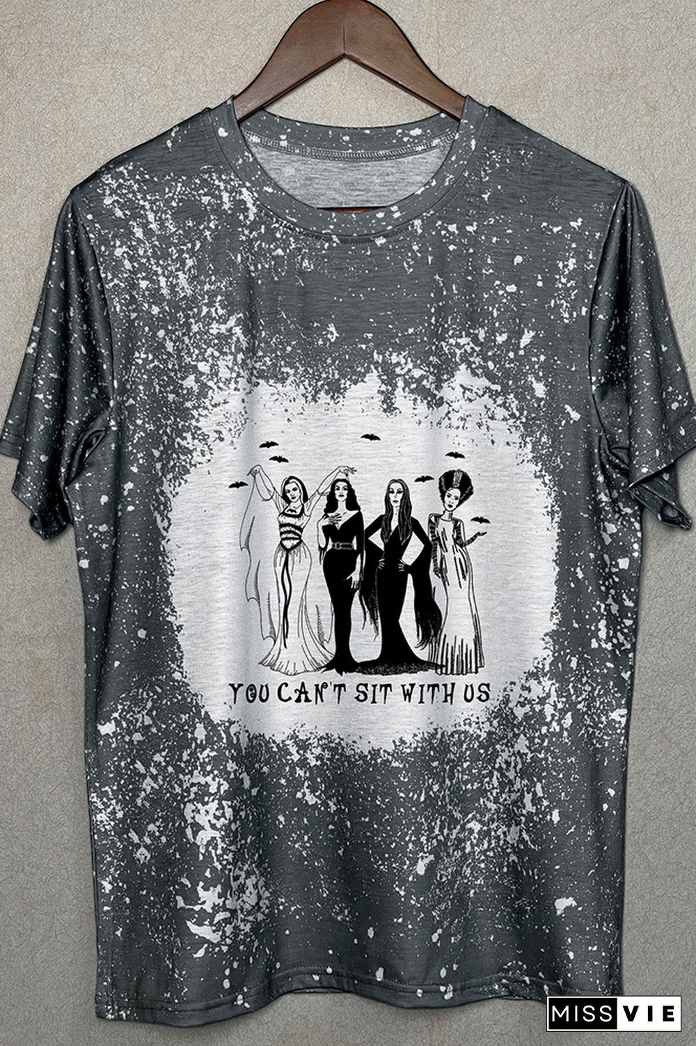 Queens of Halloween - you can't sit with us crewneck Graphic Tee Wholesale