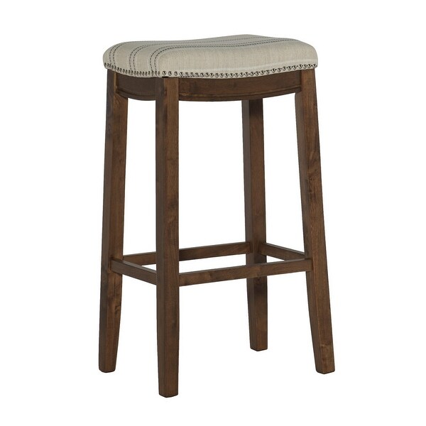 Copper Grove Willamette Linen Topped Bar Stool