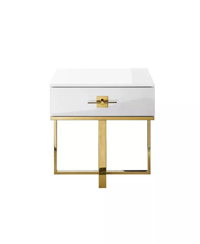 Nicole Miller Mandisa 1 Drawer Square Side Table