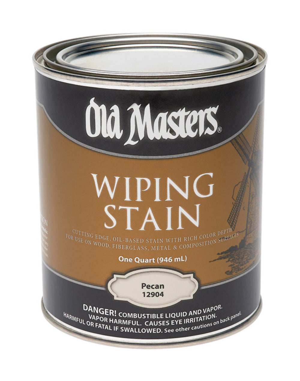 WIPE STAIN PECAN 1QT